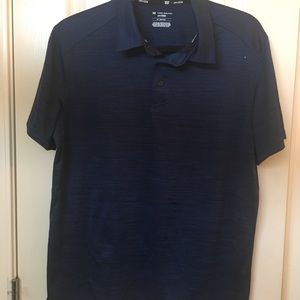 Navy blue men's sporty dress shirt